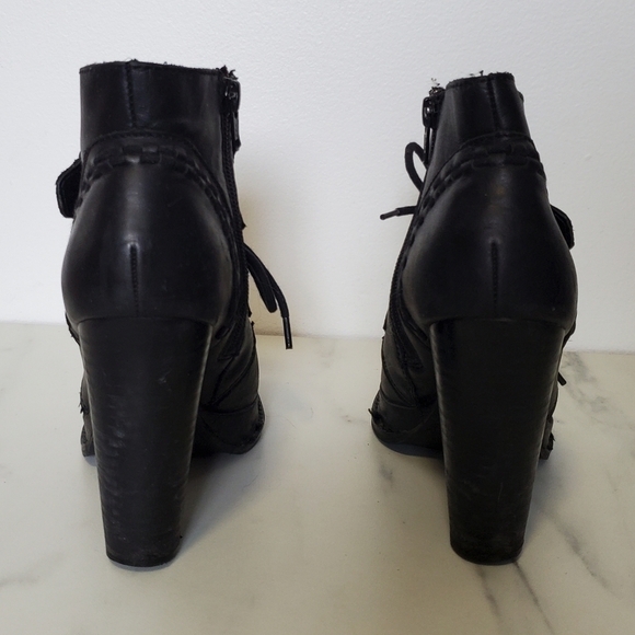 Seychelles black platform Chunky heel Booties - Picture 3 of 8